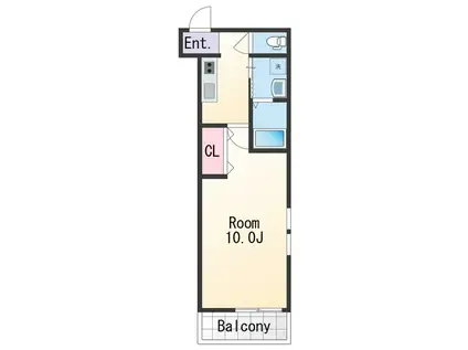 フジパレス木広町(1K/3階)の間取り写真