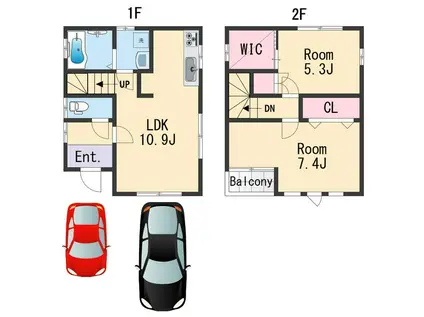 紀勢本線 紀三井寺駅 徒歩6分 2階建 築14年(2LDK)の間取り写真