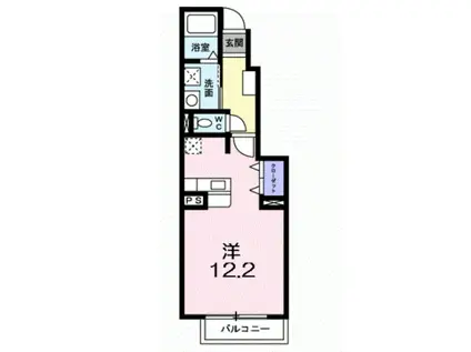 クヴァーラクーボ(ワンルーム/1階)の間取り写真