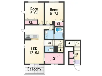 シャーメゾン紀泉(2SLDK/2階)の間取り写真
