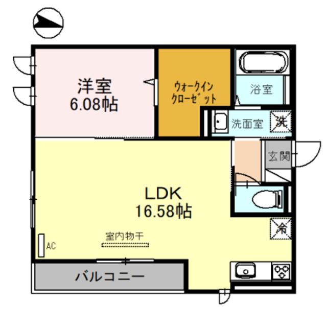 フェール ブリエ(1LDK/2階)の間取り写真