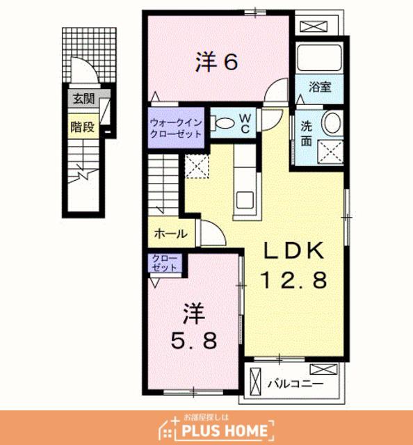 サンフェリーチェ(2LDK/2階)の間取り写真