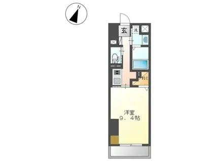 ワシンレジデンス(1K/5階)の間取り写真