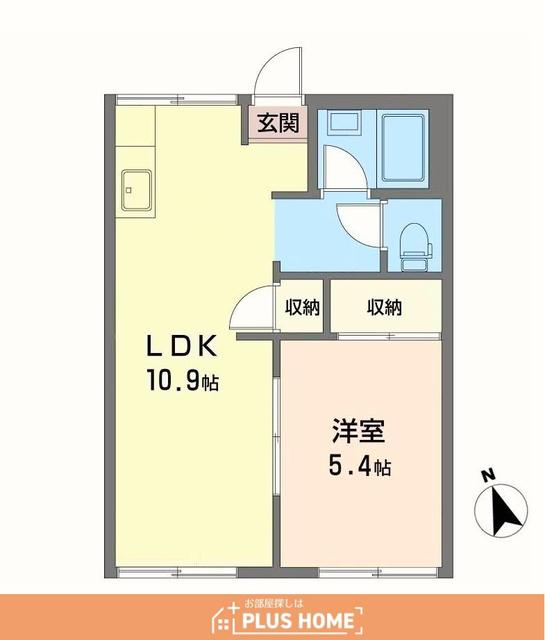 タウニィ料理松(2K/1階)の間取り写真