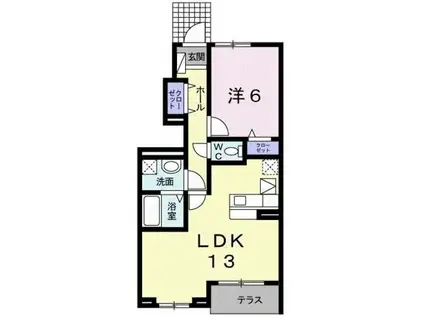 サンレミ・ブーケ・アイ(1LDK/1階)の間取り写真