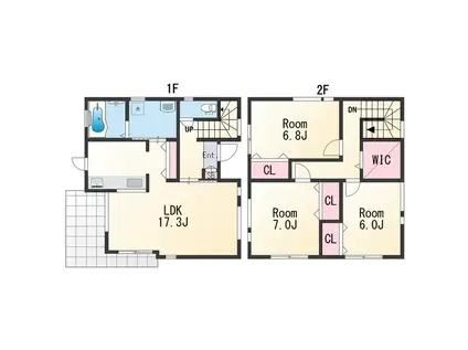 阪和線 紀伊中ノ島駅 徒歩22分 2階建 築7年(3LDK)の間取り写真