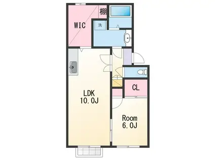 コープU5(1SLDK/2階)の間取り写真