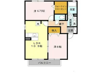 LE FIGAROⅢ(2LDK/1階)の間取り写真