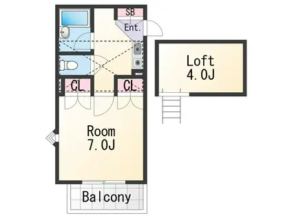 シャルマンフジ中之島壱番館(1K/3階)の間取り写真