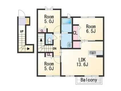 シャーメゾン・セレナ(3LDK/2階)の間取り写真