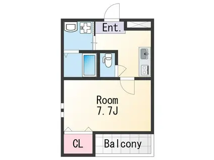 フジパレス和歌山太田Ⅲ番館(1K/1階)の間取り写真