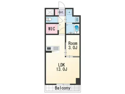 BELLE JARDIN(1LDK/6階)の間取り写真