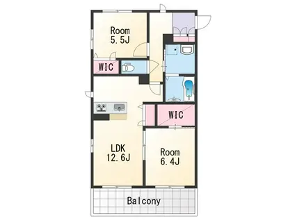 シャーメゾンBRILLIANTⅡ(2SLDK/2階)の間取り写真