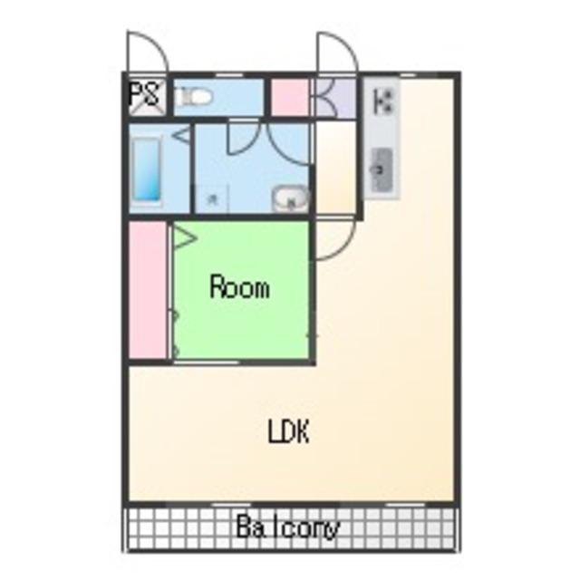 シティハイツ城北(1LDK/5階)の間取り写真