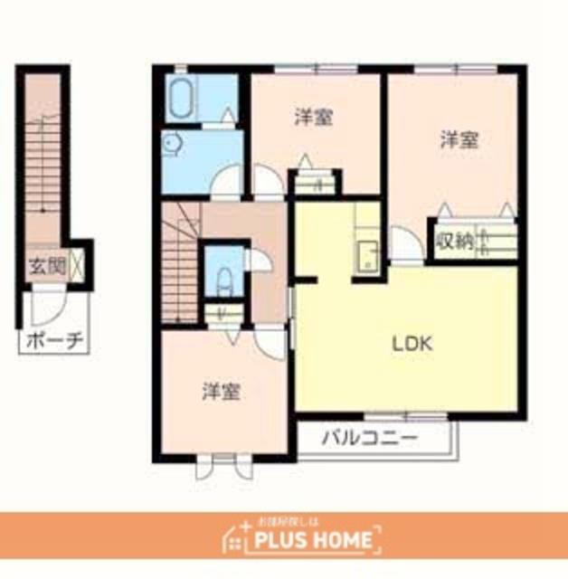 フォーナス(3LDK/2階)の間取り写真