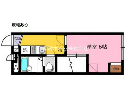 プレジール春日(1K/2階)の間取り写真