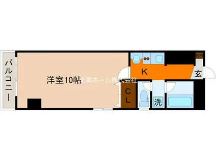 EMSCOURT(1K/4階)の間取り写真