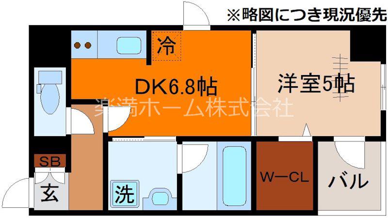 増田屋ビル(1DK/10階)の間取り写真