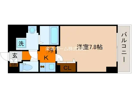 アドバンス京都デタンデュ(1K/7階)の間取り写真