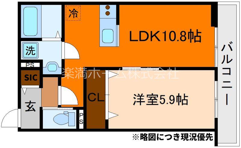 FOREST MAISON 京都北山 ウエスト(1LDK/2階)の間取り写真