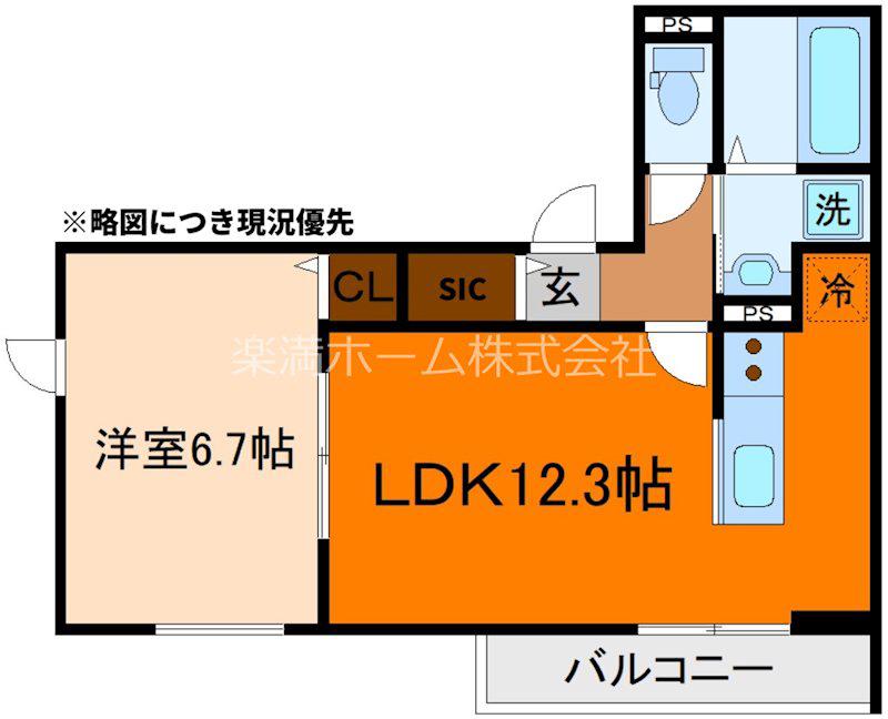 FOREST MAISON 京都北山 ウエスト(1LDK/2階)の間取り写真