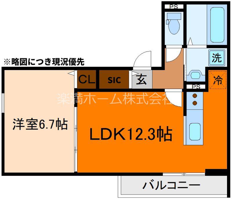 FOREST MAISON 京都北山 ウエスト(1LDK/1階)の間取り写真