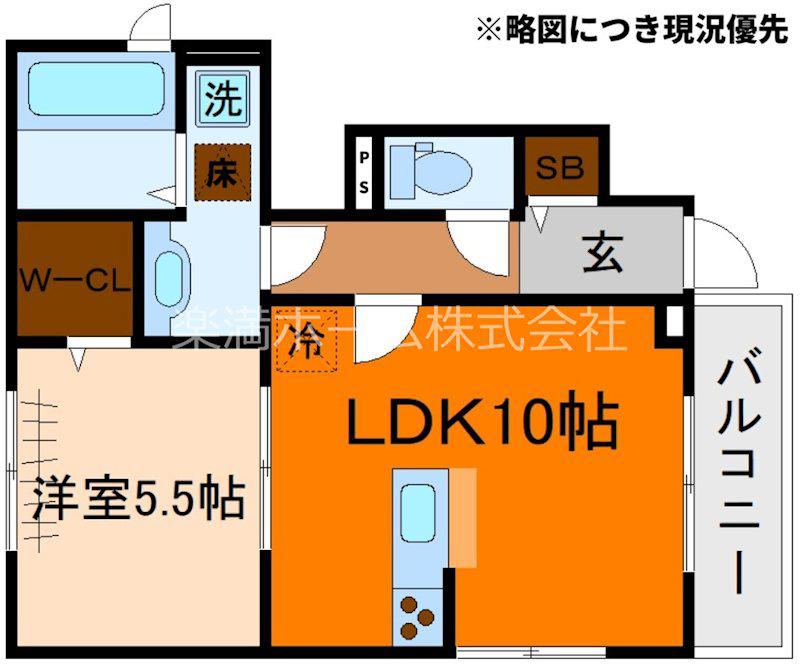 メゾンN 京都三十三間堂(1LDK/1階)の間取り写真