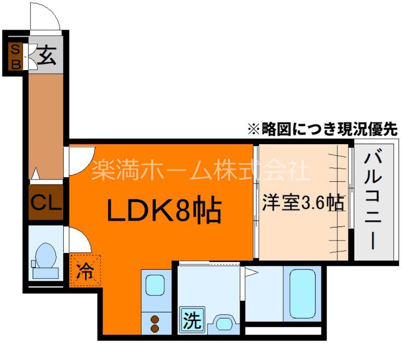 F ASECIA PHAON(1LDK/2階)の間取り写真