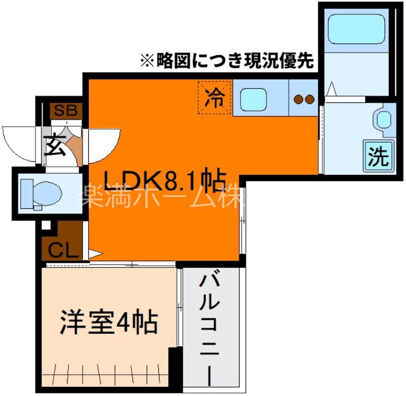 F ASECIA PHAON(1LDK/2階)の間取り写真