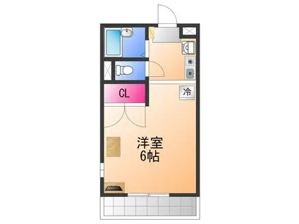 レオパレス上之郷(1K/2階)の間取り写真