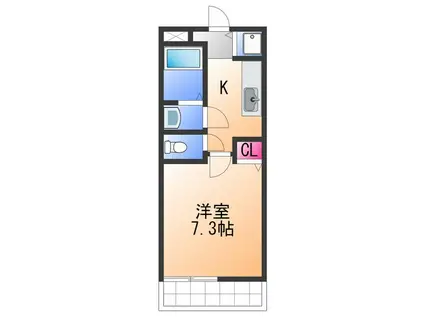 I PALACE(1K/2階)の間取り写真