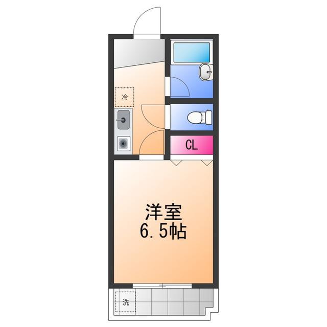 YMDチセ(1K/1階)の間取り写真