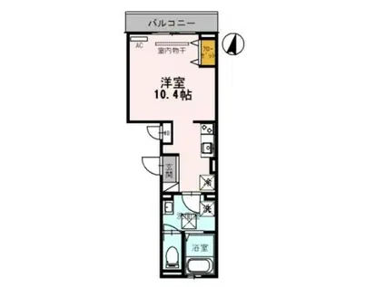 アビタシオン 栄(ワンルーム/1階)の間取り写真