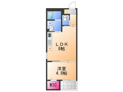 FELIZ COURTりんくう(1LDK/1階)の間取り写真