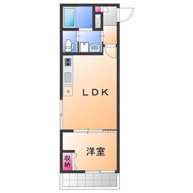 FELIZCOURTりんくうⅡ(1LDK/3階)の間取り写真