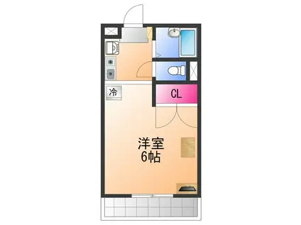 レオパレス上之郷(1K/2階)の間取り写真