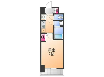 ALIVIS堺浜寺(1K/10階)の間取り写真