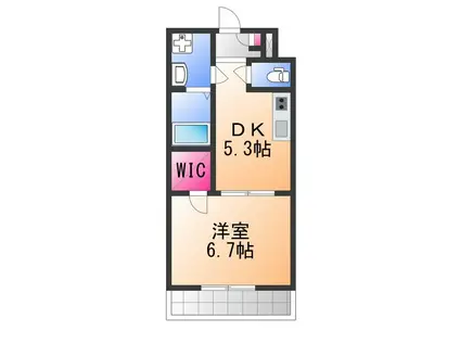 FELIZ高石千代田(1DK/2階)の間取り写真