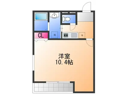 フジパレス浜寺公園Ⅰ番館(1K/3階)の間取り写真