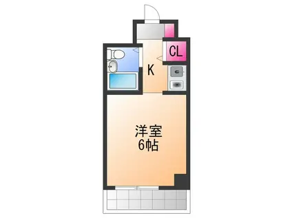 インペリアル関西エアポートA(1K/6階)の間取り写真