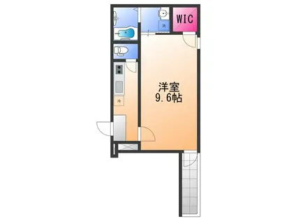 フジパレス鳳駅西3番館(1K/2階)の間取り写真