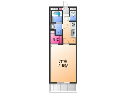 リコルテRINKU(1K/3階)の間取り写真