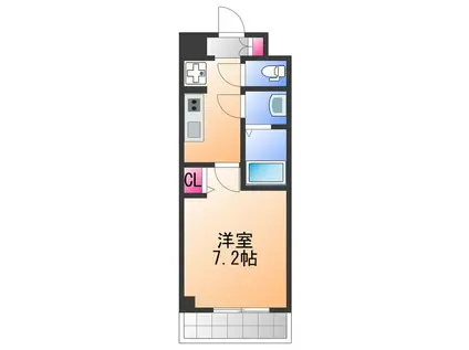 COCO-SURFRIDER(1K/7階)の間取り写真