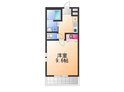 フジパレス堺鳳中町サウス(1K/1階)の間取り写真
