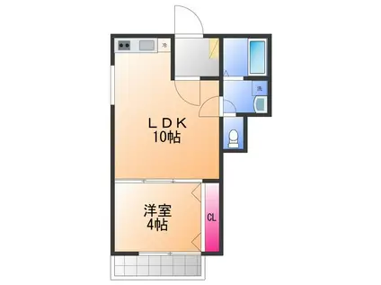 FSTYLE浜寺石津町西2号館(1LDK/2階)の間取り写真