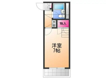 レンパレス泉佐野(1K/3階)の間取り写真