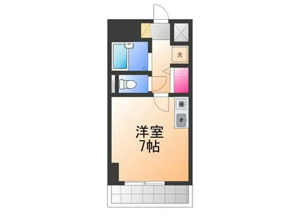 プランドールマサキ(ワンルーム/5階)の間取り写真