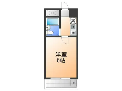 オンディーヌ(1K/1階)の間取り写真