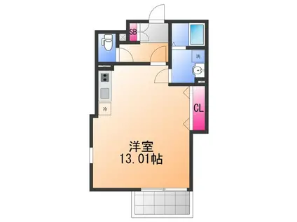 FSTYLE西取石2号館(ワンルーム/2階)の間取り写真