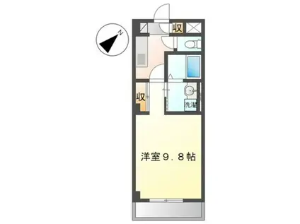 エクセレンス(1K/1階)の間取り写真